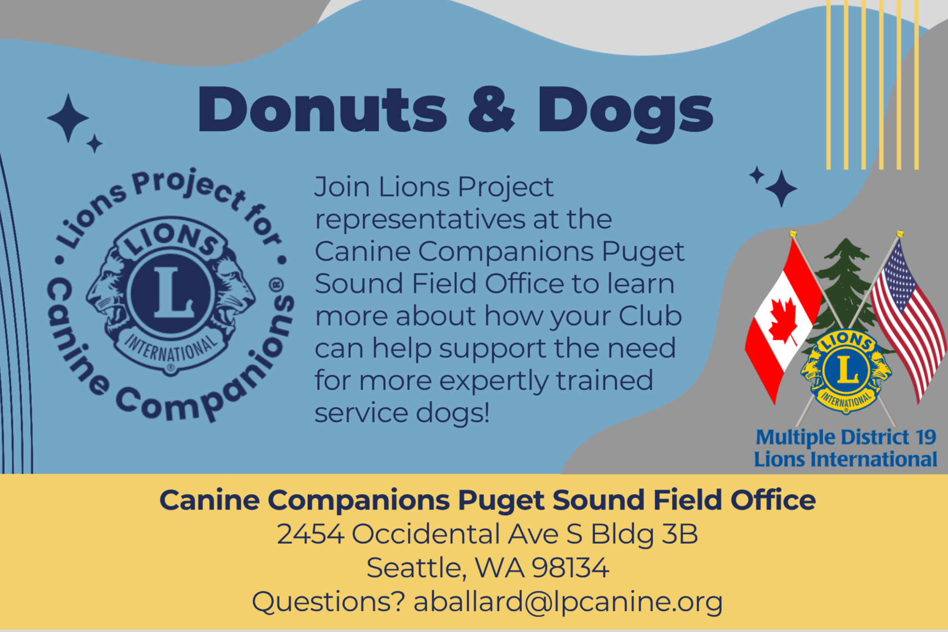 Donuts &amp; Dogs with Lions Project