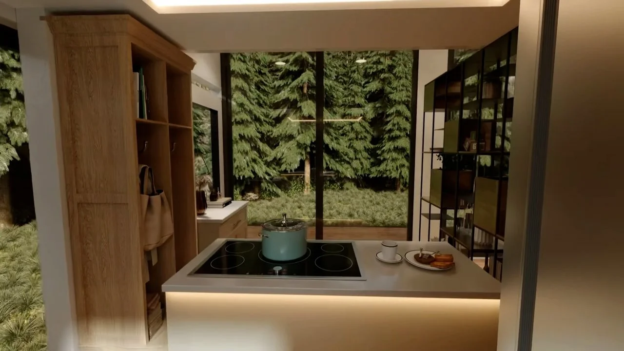 Our comprehensive kitchens are designed with luxury Kohler, Miele, Toto, and Bosch appliances, all surrounded by aluminum cabinetry and real marble/granite countertops. The only time we use wood is as an aesthetic accent, and even then very sparingly