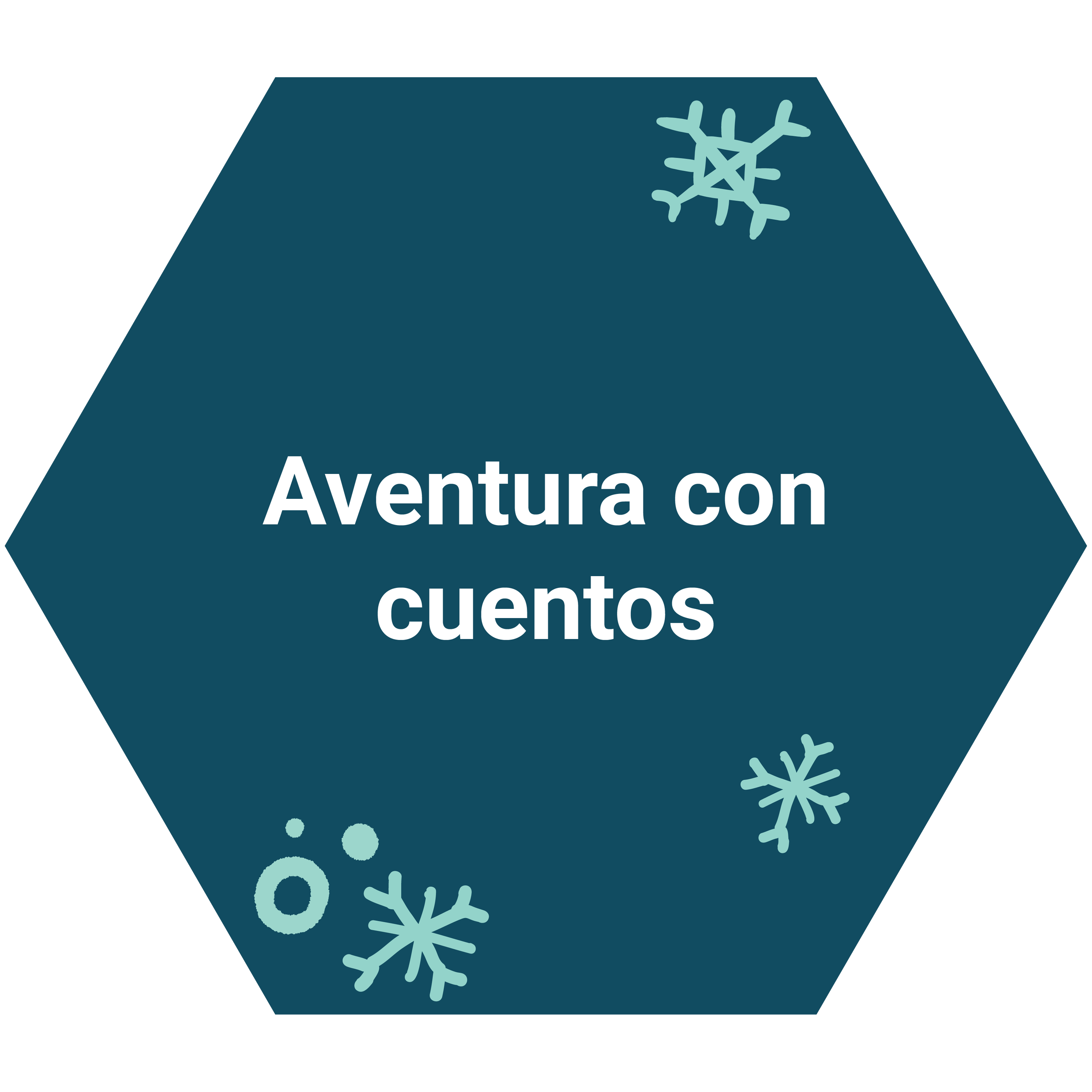 Aventura con cuentos: Compartan momentos de su día como si fueran cuentos o creen una historia juntos/as, una oración a la vez.