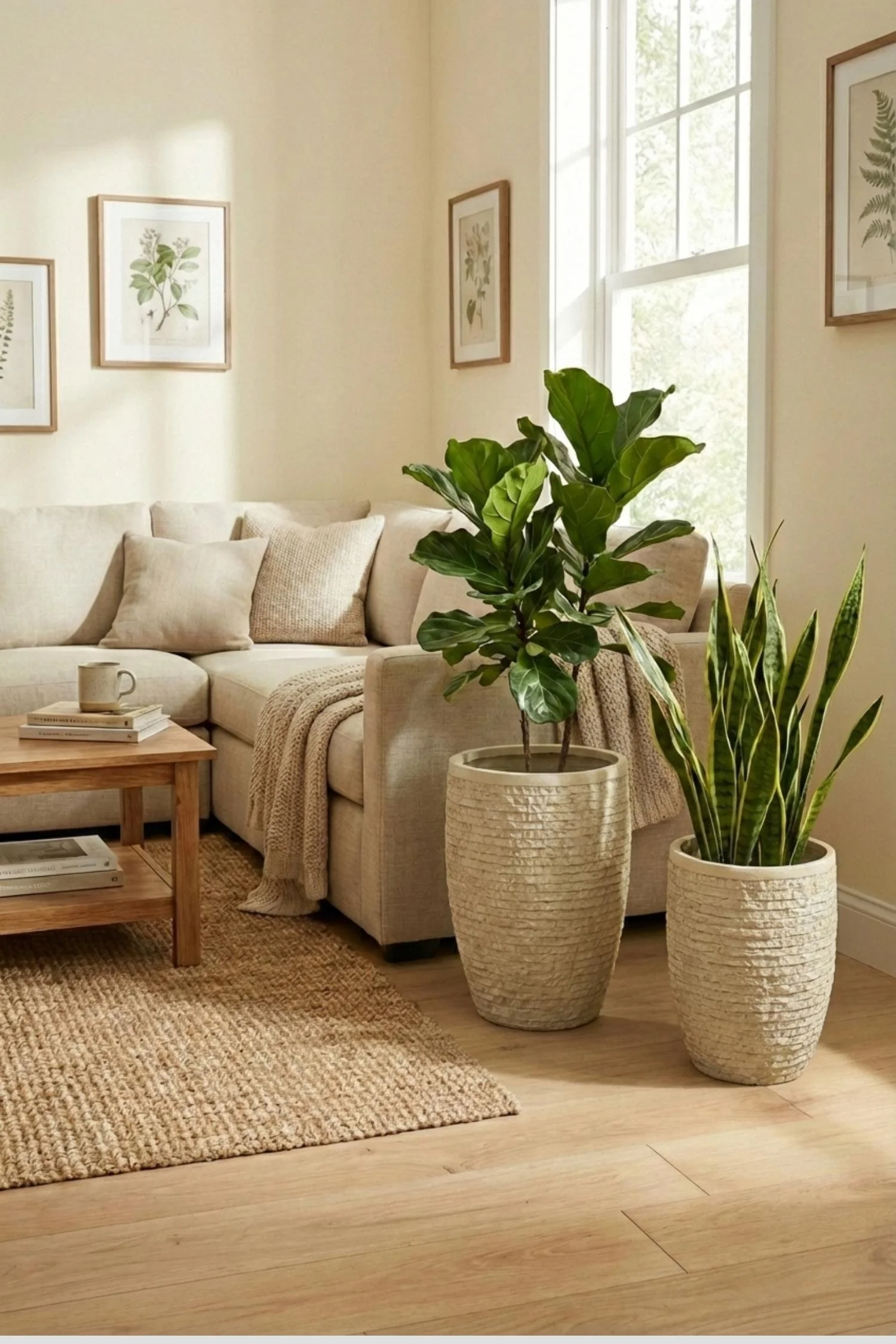 Cream Mosaic Planter