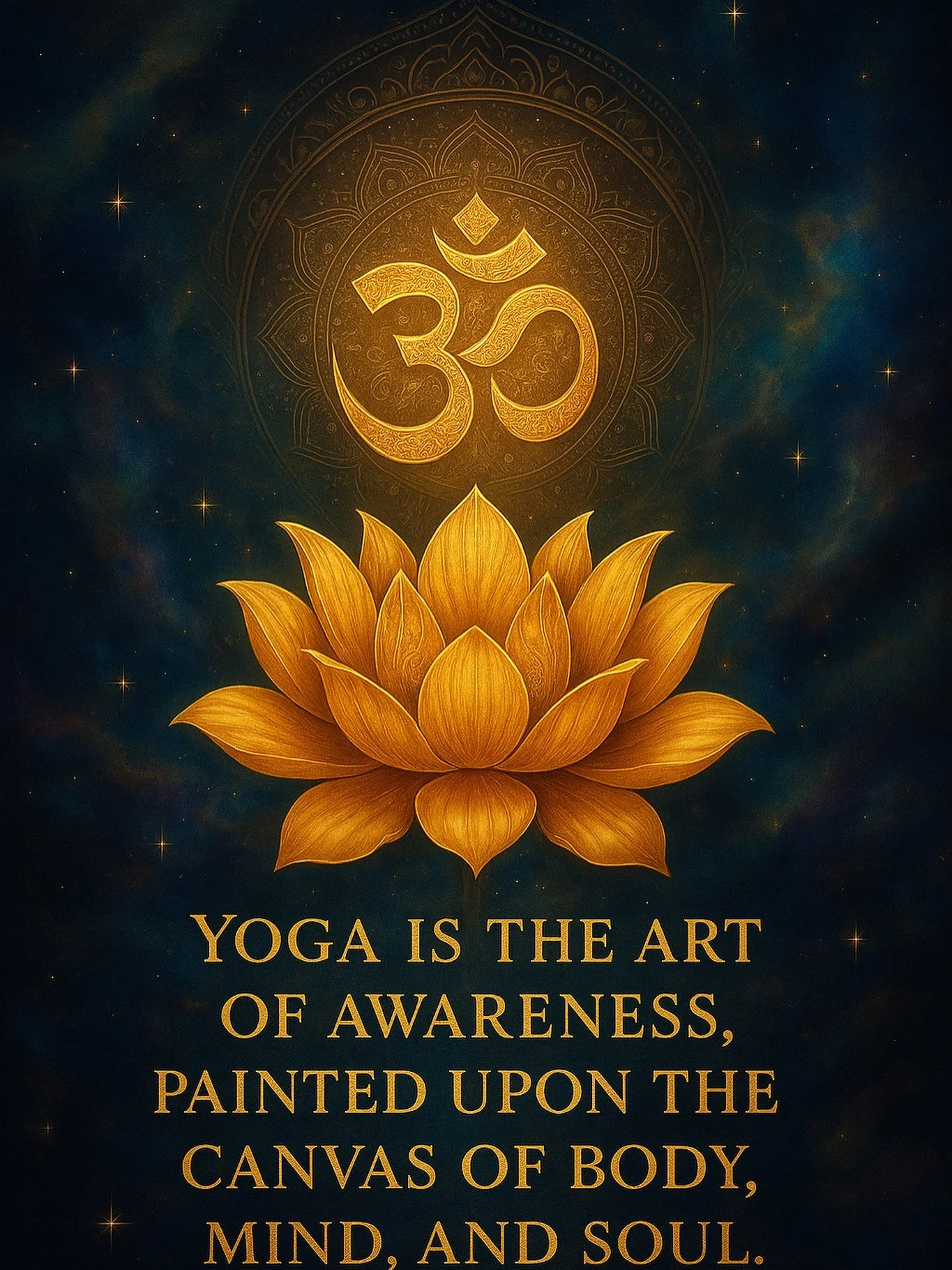 Yoga is where awareness becomes art, painted with the breath, shaped by the body, and illuminated by the soul. 🌌✨ 

#YogaWisdom
#SacredAwareness
#CosmicYoga
#YogaArt
#SoulfulYoga
#YogaInspiration
#YogaMagic
#YogaJourney
#YogaLife
#YogaLove
#YogaEver