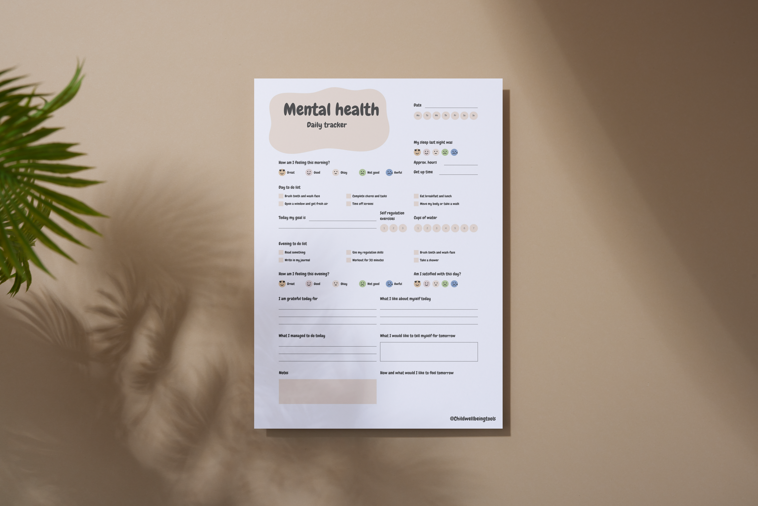 Mental Health Daily Tracker