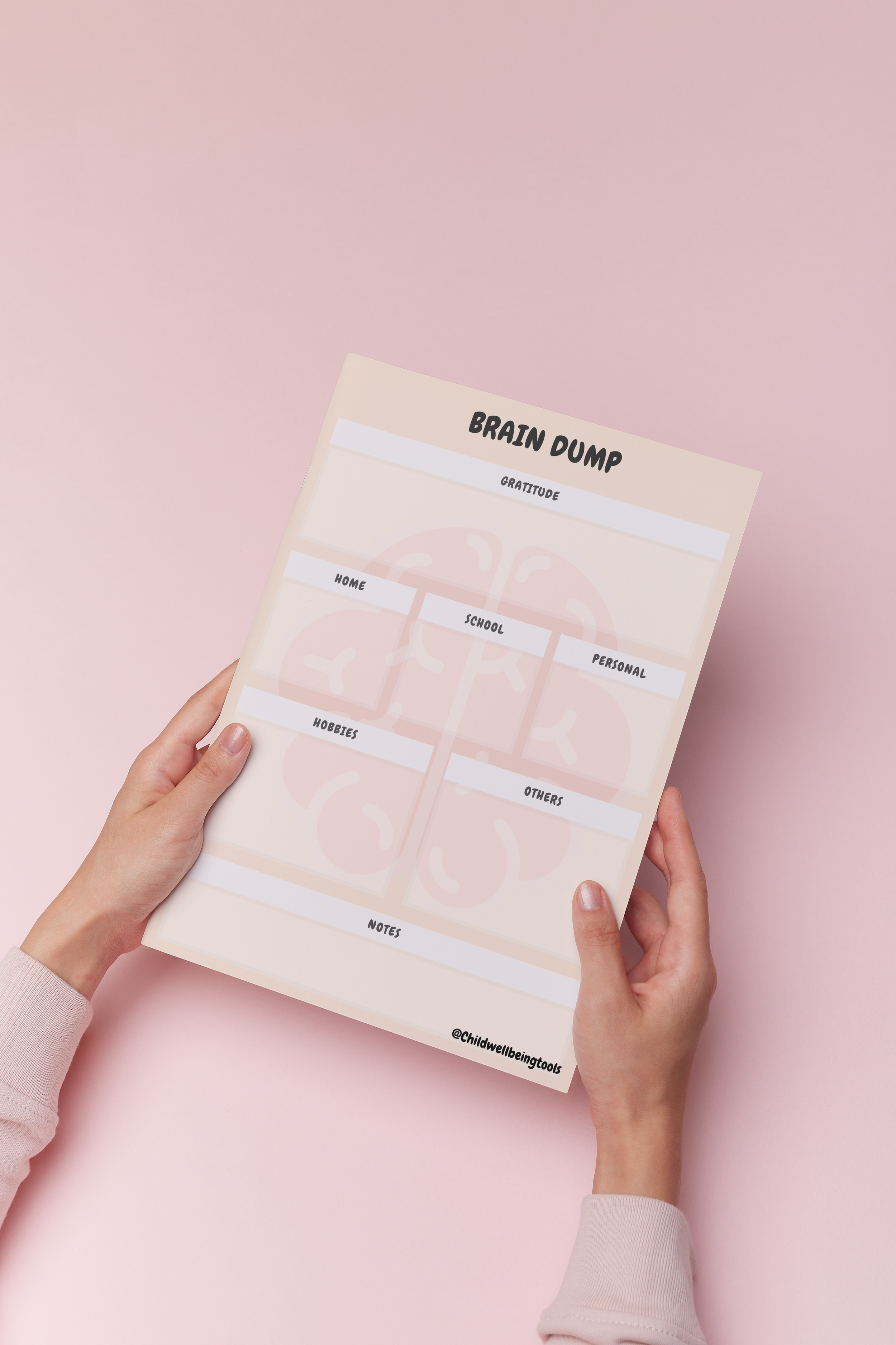 Brain Dump Sheet-Calm a busy mind