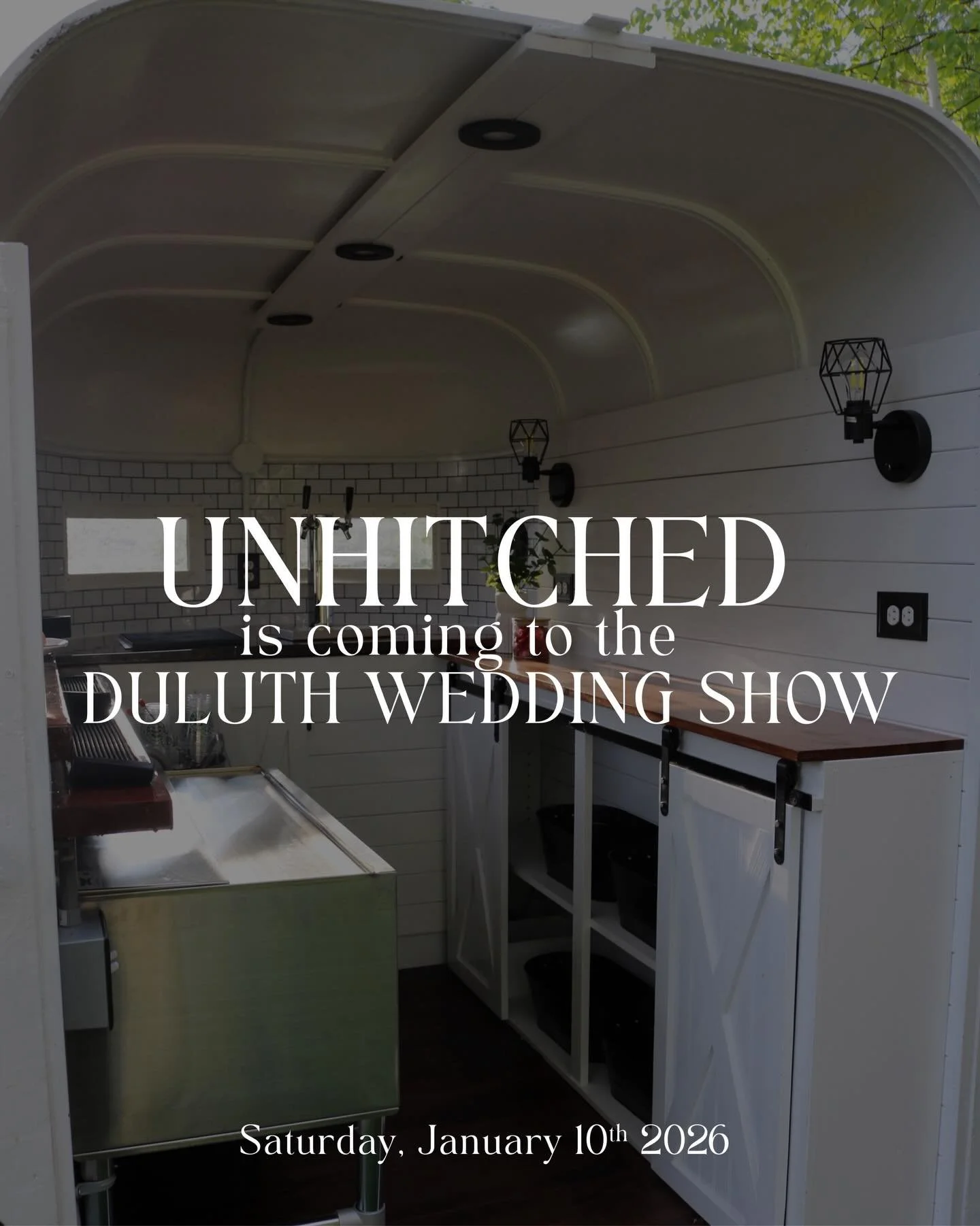 The countdown is ON! We&rsquo;ll be at the Duluth Wedding Show on January 10th and we&rsquo;d LOVE to meet you! 

If you&rsquo;re planning a 2026 or 2027 wedding come hang out, talk bar plans, ask questions and see why Unhitched is the perfect bar fo