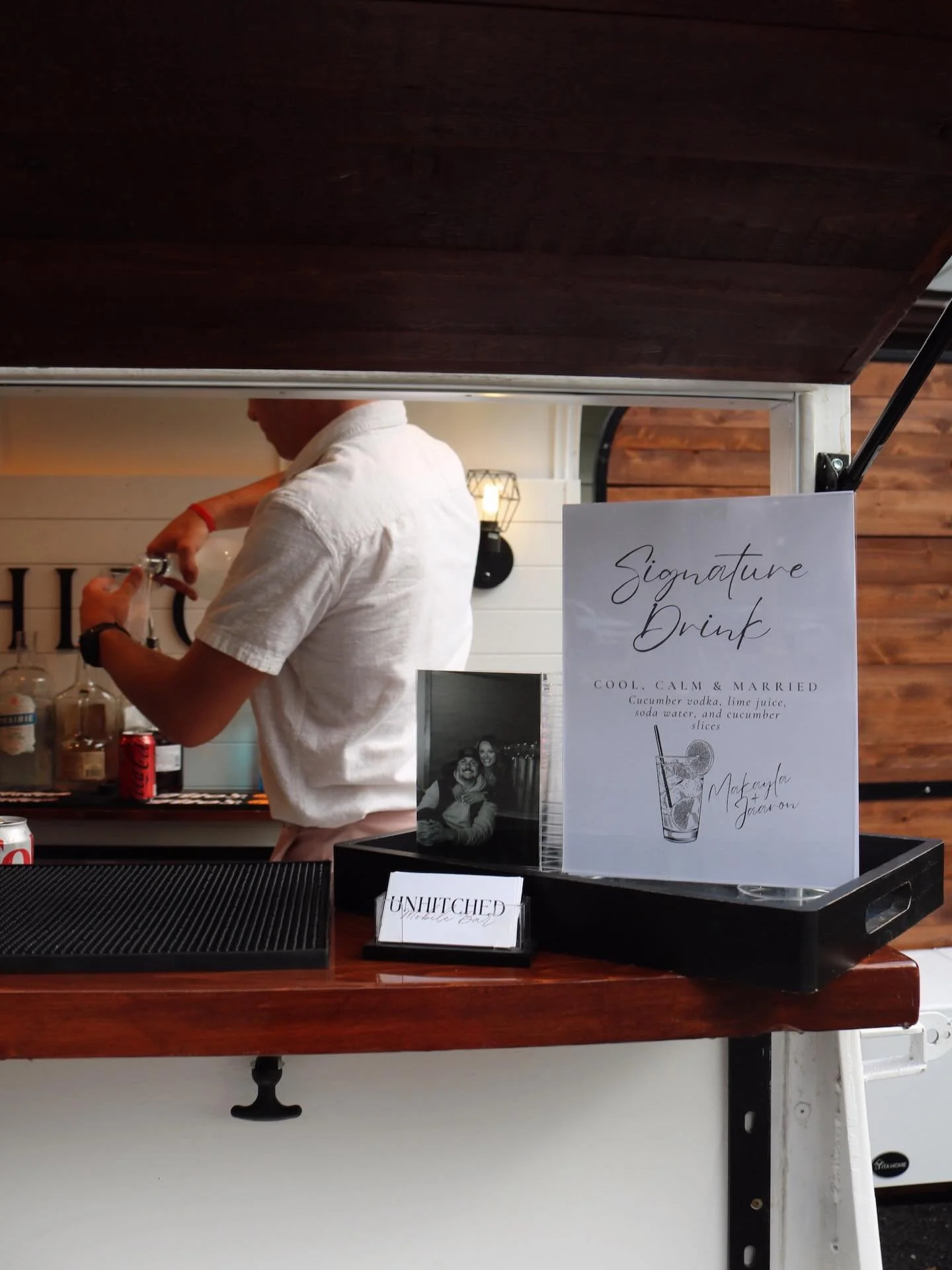 Thinking about adding a signature drink to your wedding? Let&rsquo;s do it! 

This one was created by one of our couples and their guests absolutely LOVED it! Such a fun way to personalize your special day. 

#mobilebar #mobilebartender #weddingideas