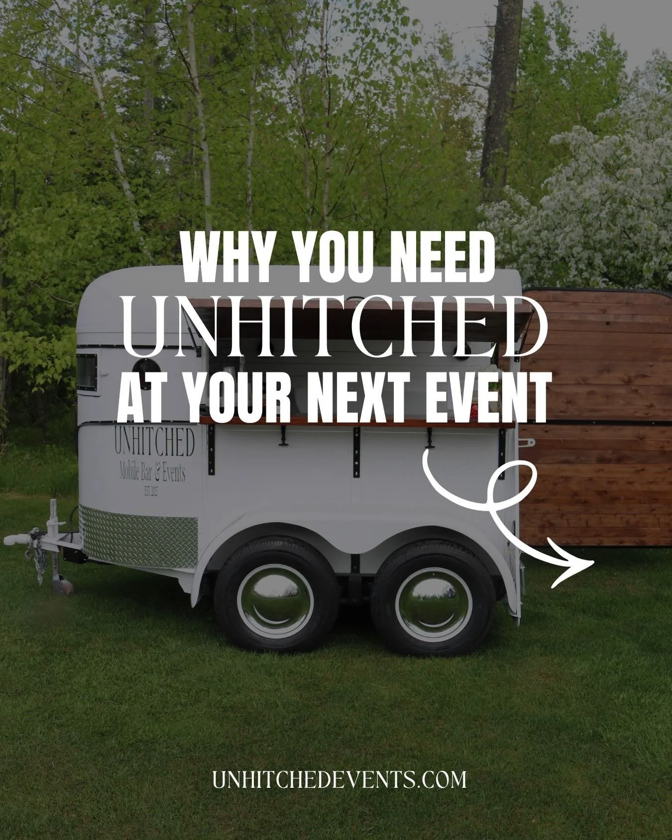 Why you need Unhitched at your next event&hellip;Because your bar should be just as iconic as the party itself. 

AND because it&rsquo;s the wedding show, we&rsquo;re doing a GIVEAWAY 🎉

Win $200 Unhitched credit toward your event!

How to enter:
1️