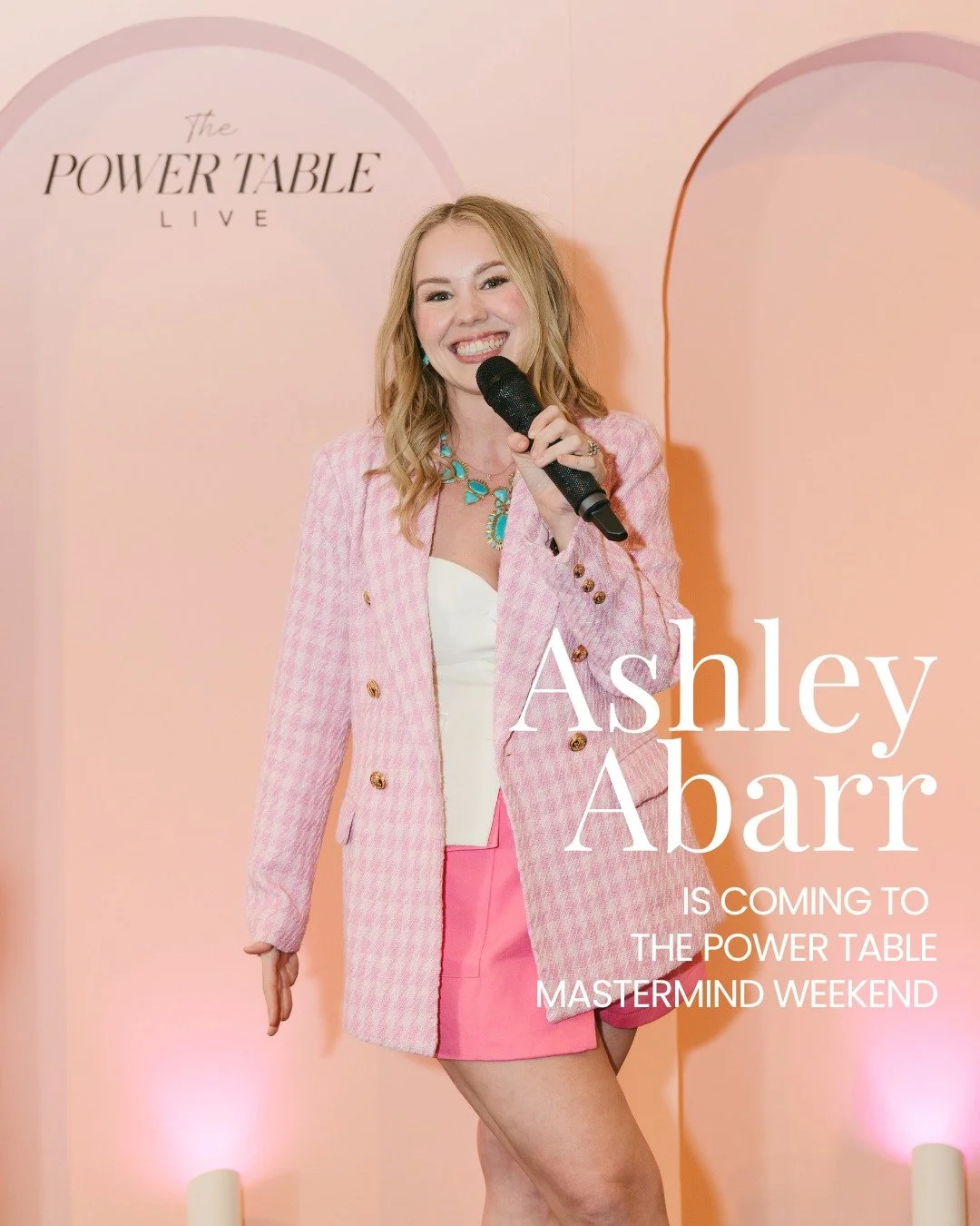 Meet the other women in THE ROOM at our Oct 16&ndash;19 mastermind!

Meet Ashley Abarr ✨🔥 @ashleyabarracademe

FACTS:

➡️ Sales &amp; Branding Expert &amp; Event Host from Jacksonville, Florida!

✨ Founder of @abarrbyashley -- a full service creativ