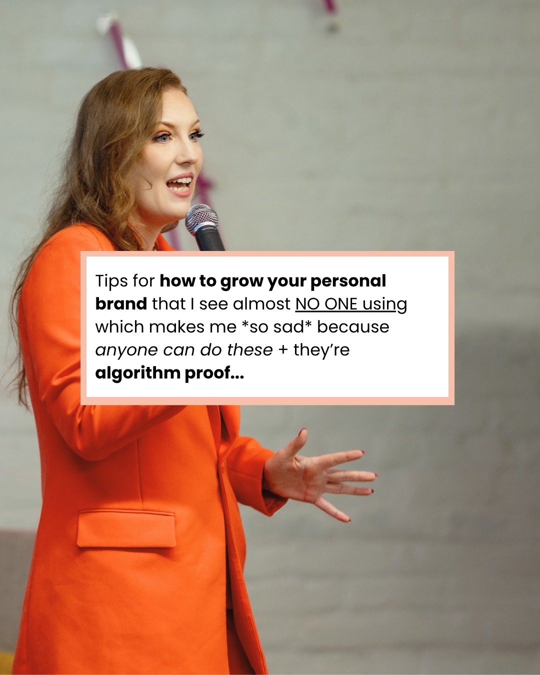 You're going to want to save this for 2026.

People think your personal brand is just putting your face in your content, but it's so much more than that. It's the DMs you send, the emails, the quiet work behind the scenes, the way you follow through,