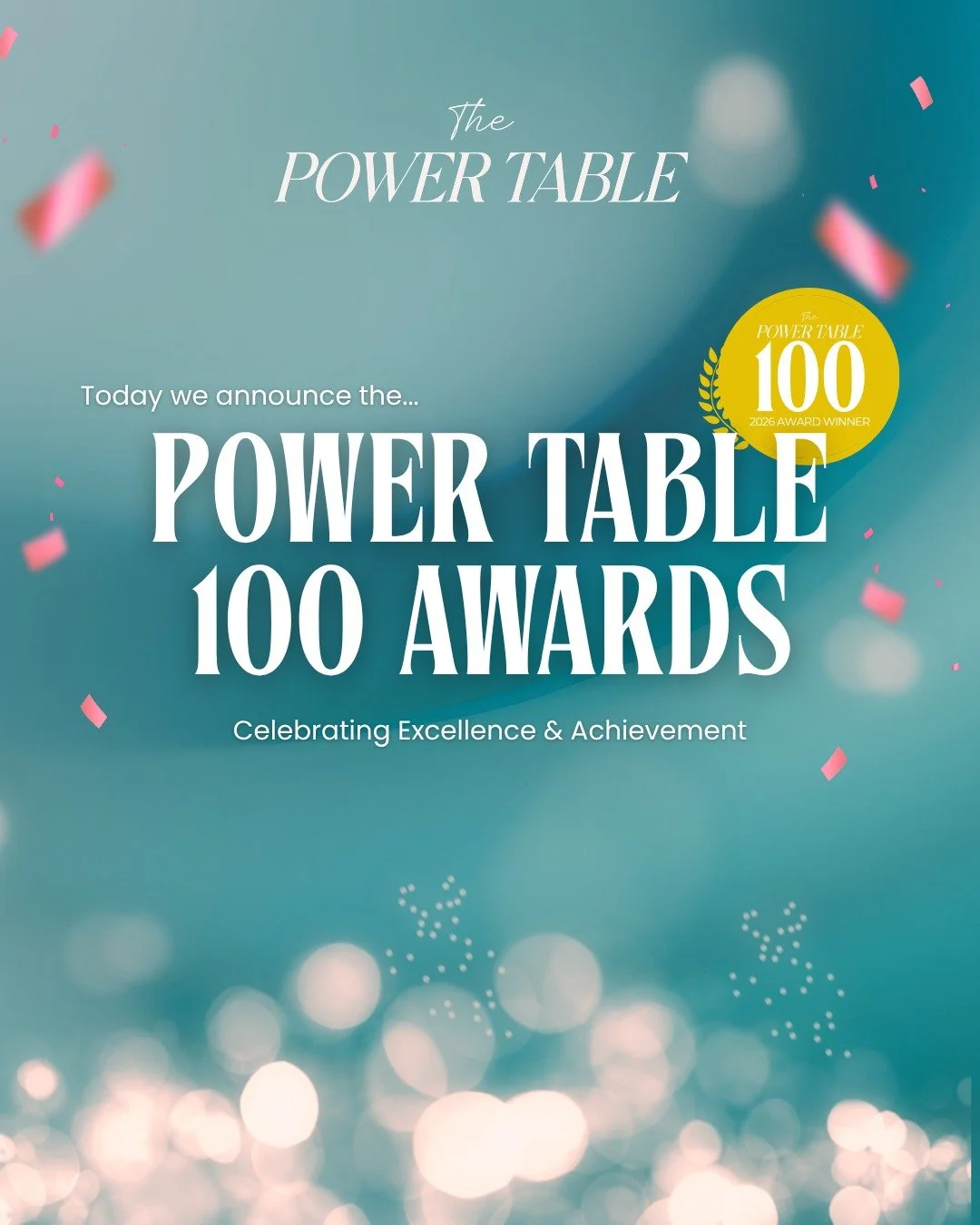 Today, we are proud to officially announce the 2026 Power Table 100 Award Winners. ✨

The Power Table 100 honors outstanding women entrepreneurs, founders, business owners, and leaders who are building brands, driving innovation, creating social impa