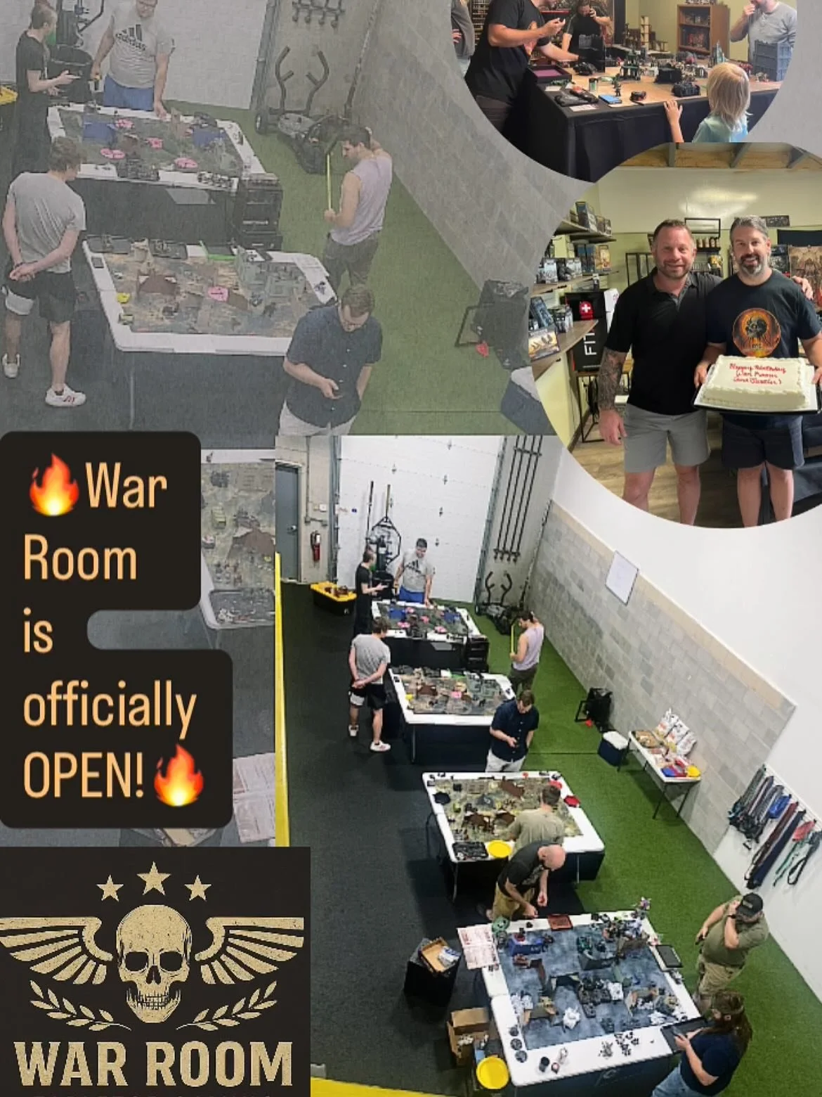 🎉 Grand Opening Success! 🎉
Huge thanks to everyone who came out and made opening day at War Room Gaming unforgettable! From epic battles to great conversations, today was everything we hoped for and more.

Let the games begin ⚔️🛡️🎲

📍Zionsville,