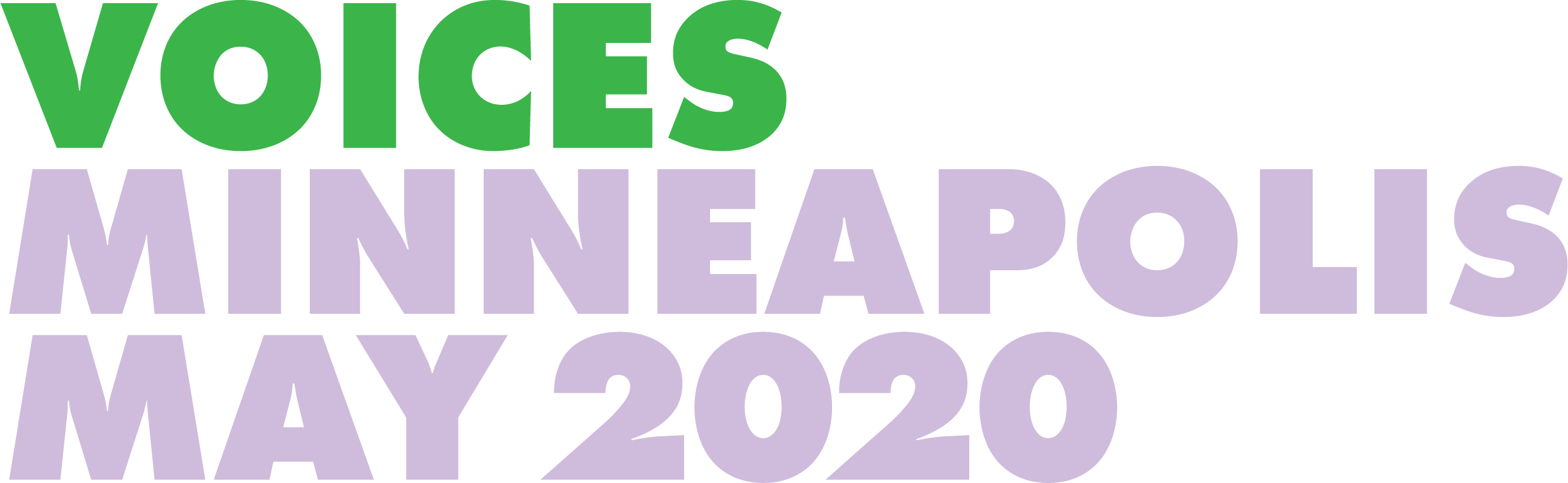 Logo for Voices Minneapolis, May 2020.