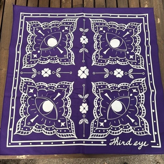 Third Eye Altar Cloth & Bandana - Purple