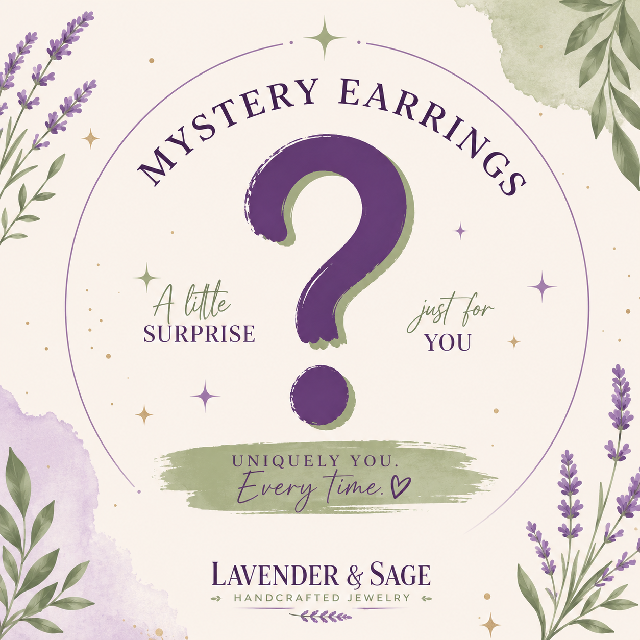 1 Pair of Mystery Earrings