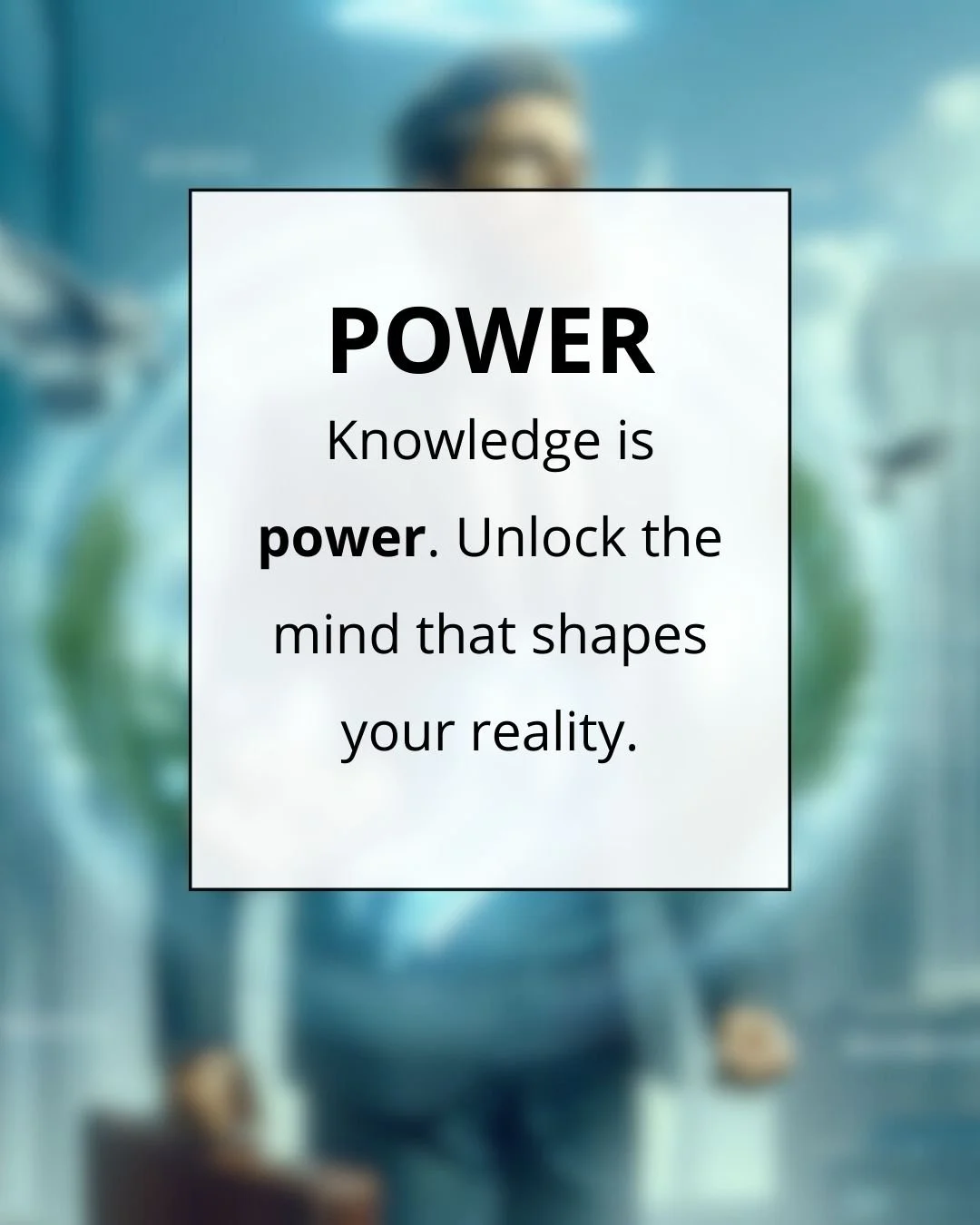 Power can be achieved by having self-awareness and discipline to improve ourselves.
⚡Knowledge is Power⚡
Knowing ourselves is the key step to achieve anything we desire.
By having self-awareness, we can influence other people with who we are and sp