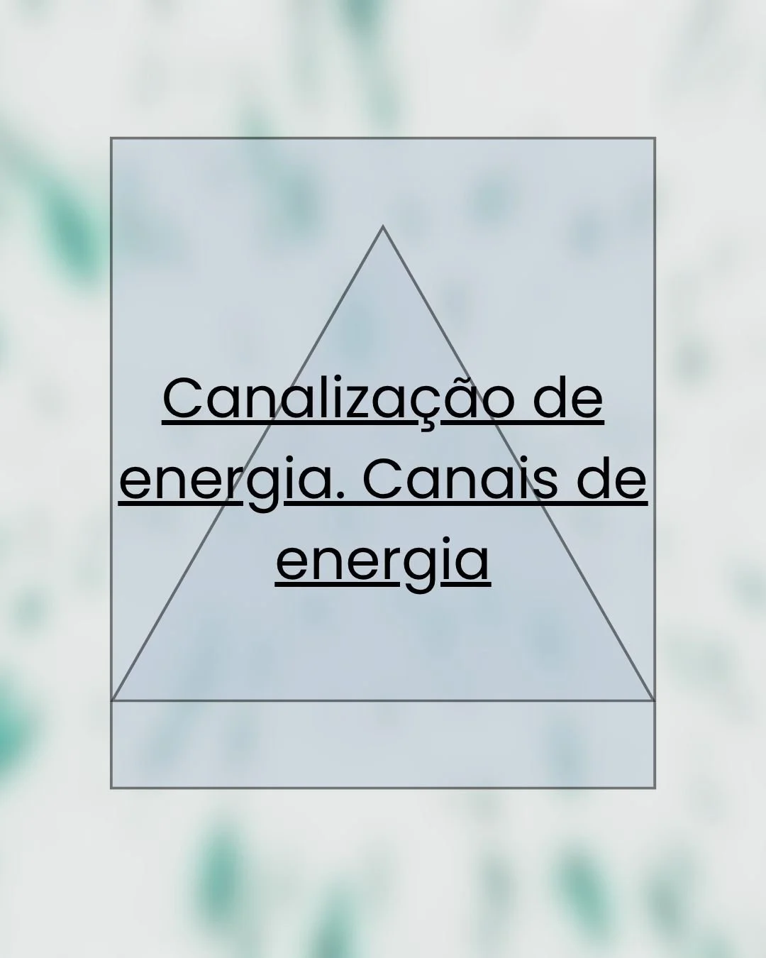 ⚡Direciona o teu pensamento de forma consciente⚡
Os teus estados mentais e emocionais são o que permitem o fluxo da energia. 
A mente consciente é o canal ativo. Ela escolhe, interpreta e transmite. Os teus modelos mentais criam a tua