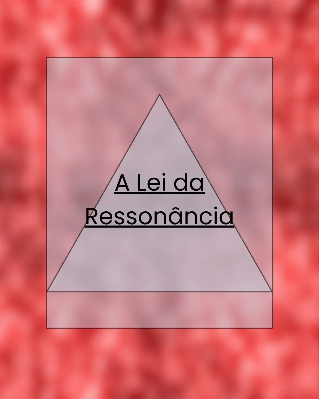 ⚡A Lei da Ressonância⚡
Nós atraímos o que somos. Temos a capacidade de trabalhar nos pontos que precisam de ser trabalhados, focados nos aspetos positivos do nosso ser.
Podemos regular conscientemente as nossas açõ