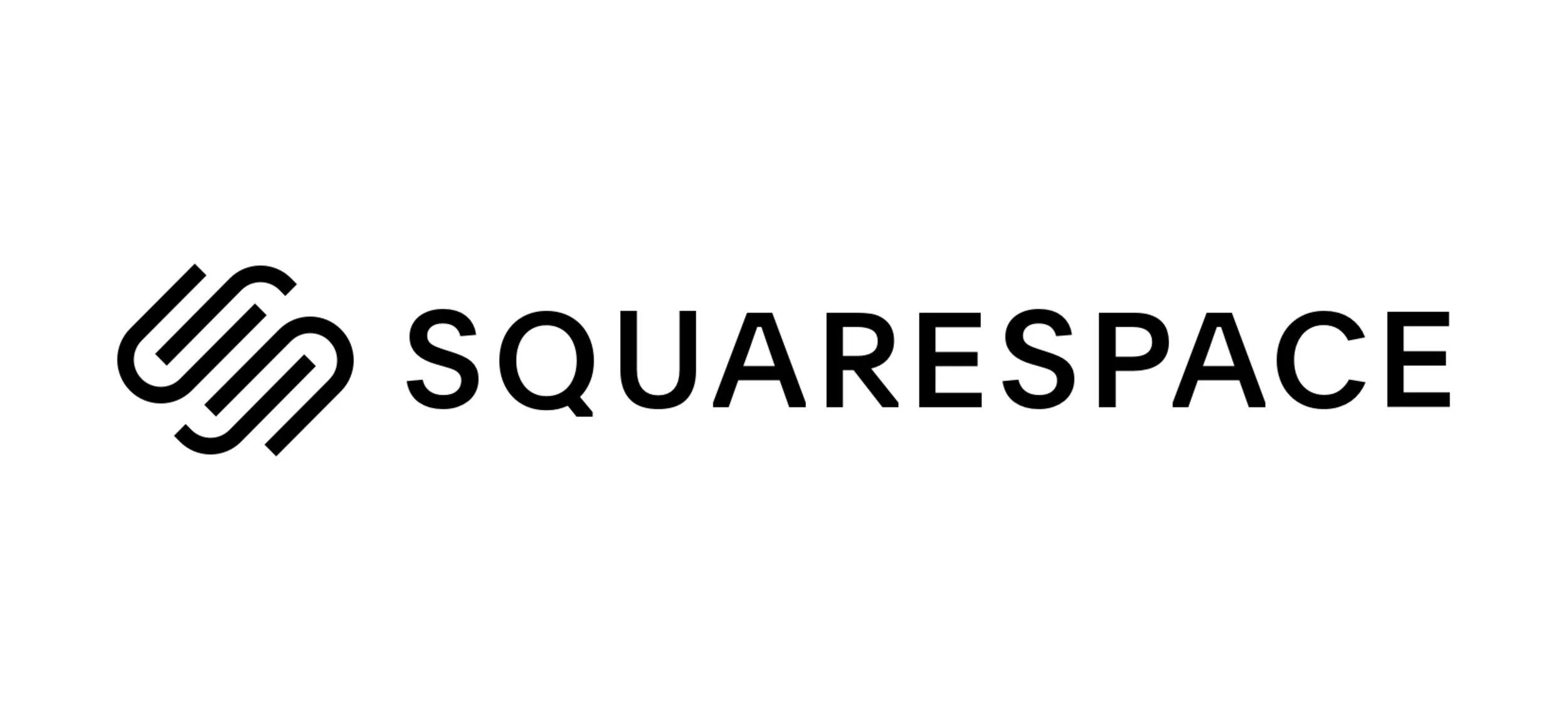 Logotipo da empresa Squarespace em preto e branco.