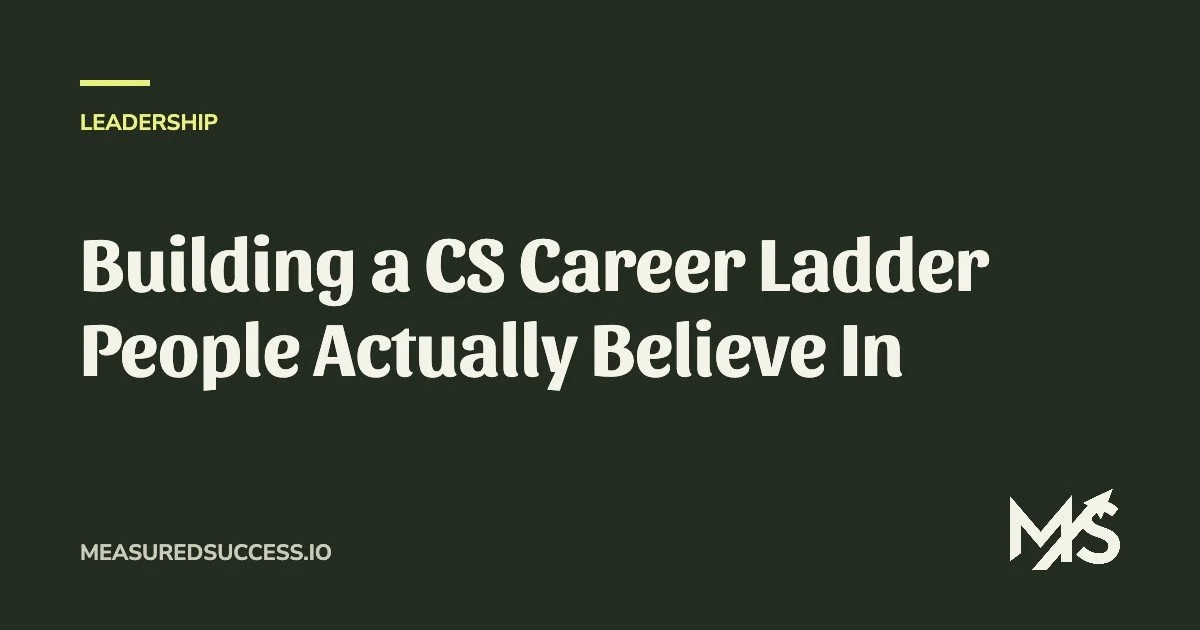 Building a CS Career Ladder People Actually Believe In