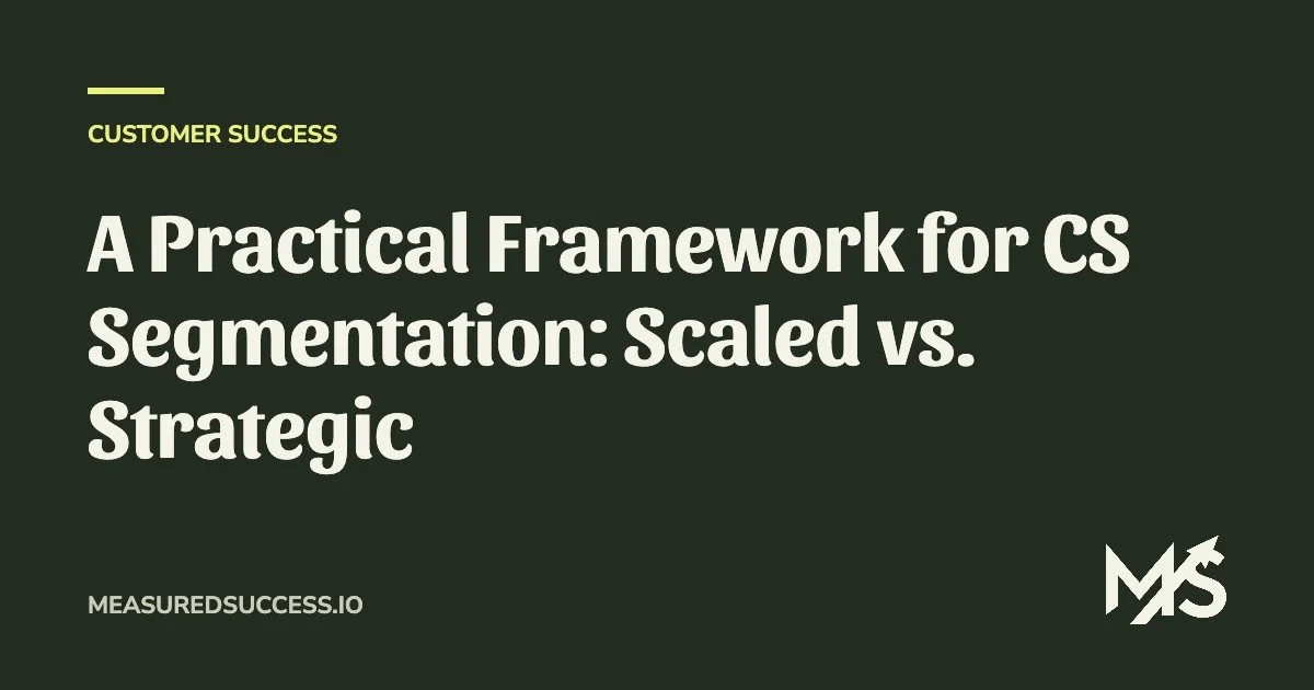 A Practical Framework for CS Segmentation: Scaled vs. Strategic