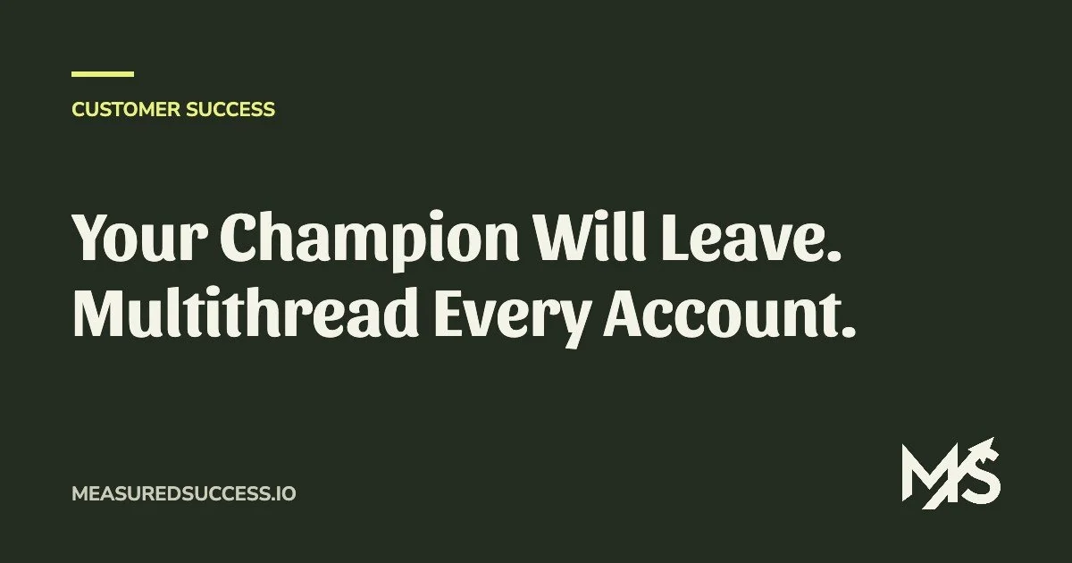 Your Champion Will Leave. Multithread Every Account.