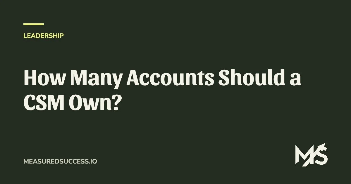 How Many Accounts Should a CSM Own?