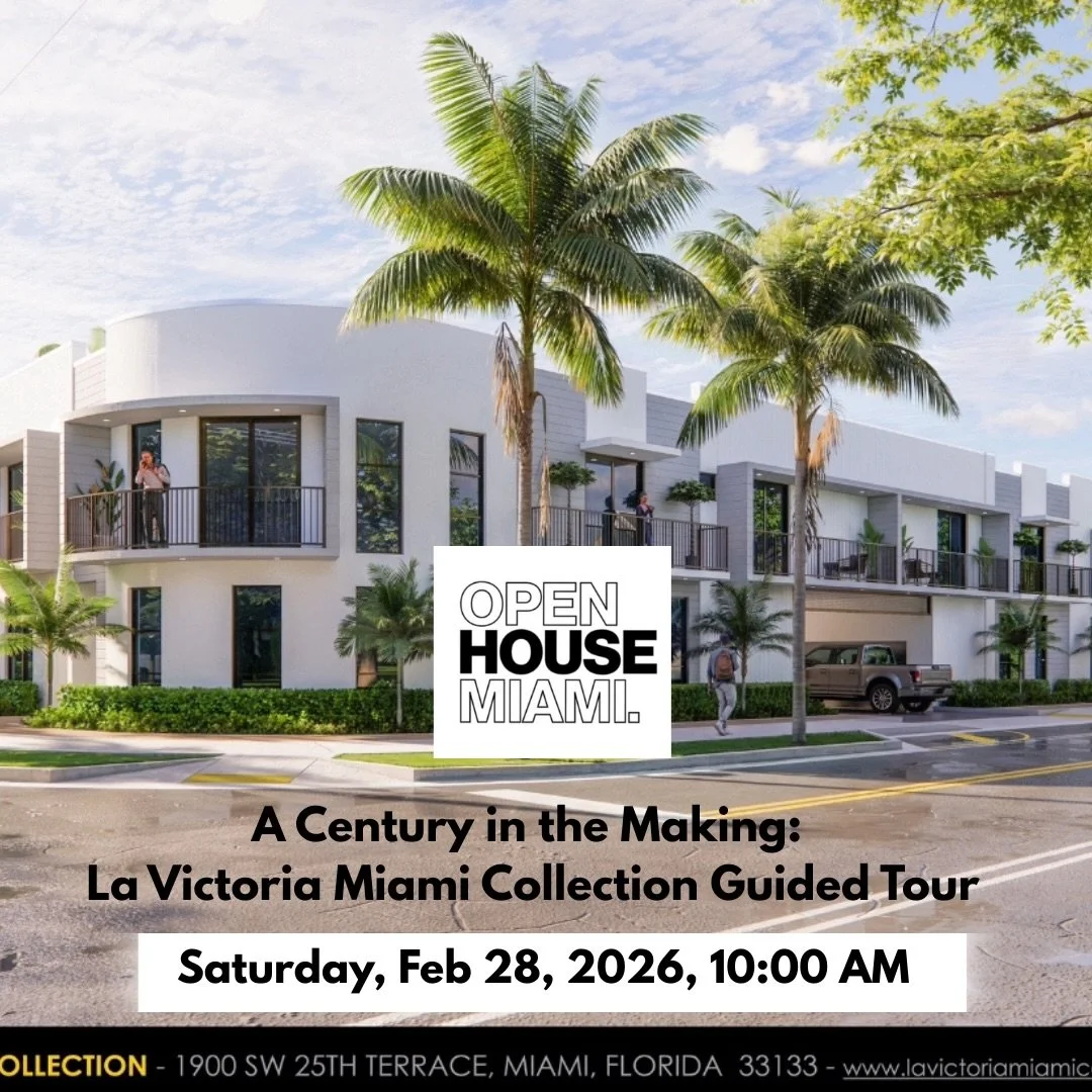 Join us for a guided hard hat tour of the La Victoria Miami Collection. 

Book your tour today (LINK IN BIO) through Open House Miami! Saturday,February 28th at 10am, &ldquo;A Century in the Making: La Victoria Miami Collection Guided Tour&rdquo; 

E