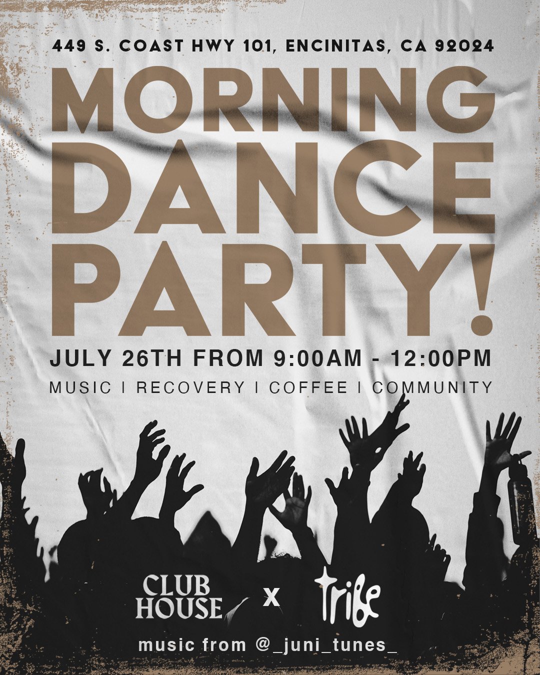 morning dance party | club house x Tribe coffee