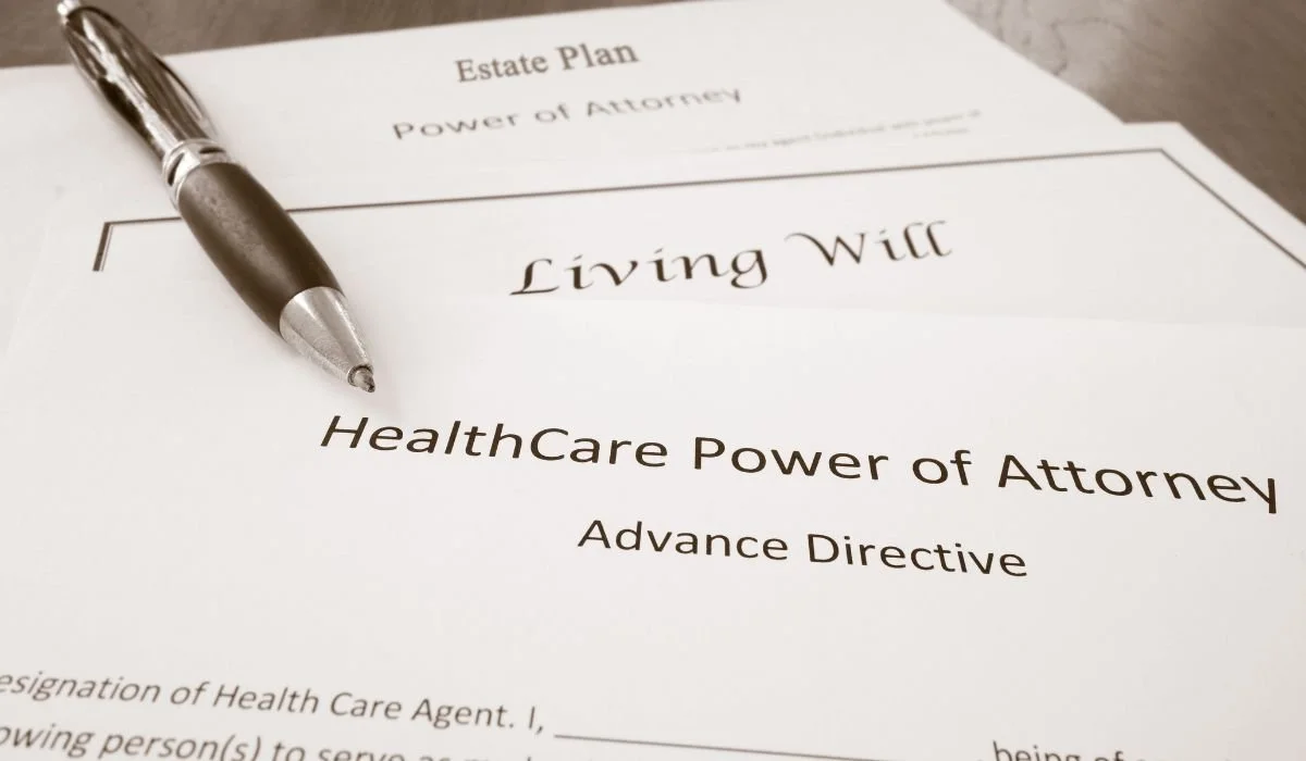 Will, power of attorney, and estate planning documents laid out for review