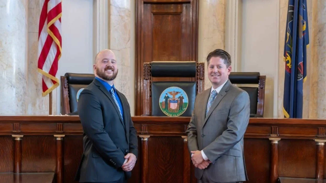 Attorneys Joe Sutton and John Lovette of Sutton & Lovette in Ebensburg, Pennsylvania.