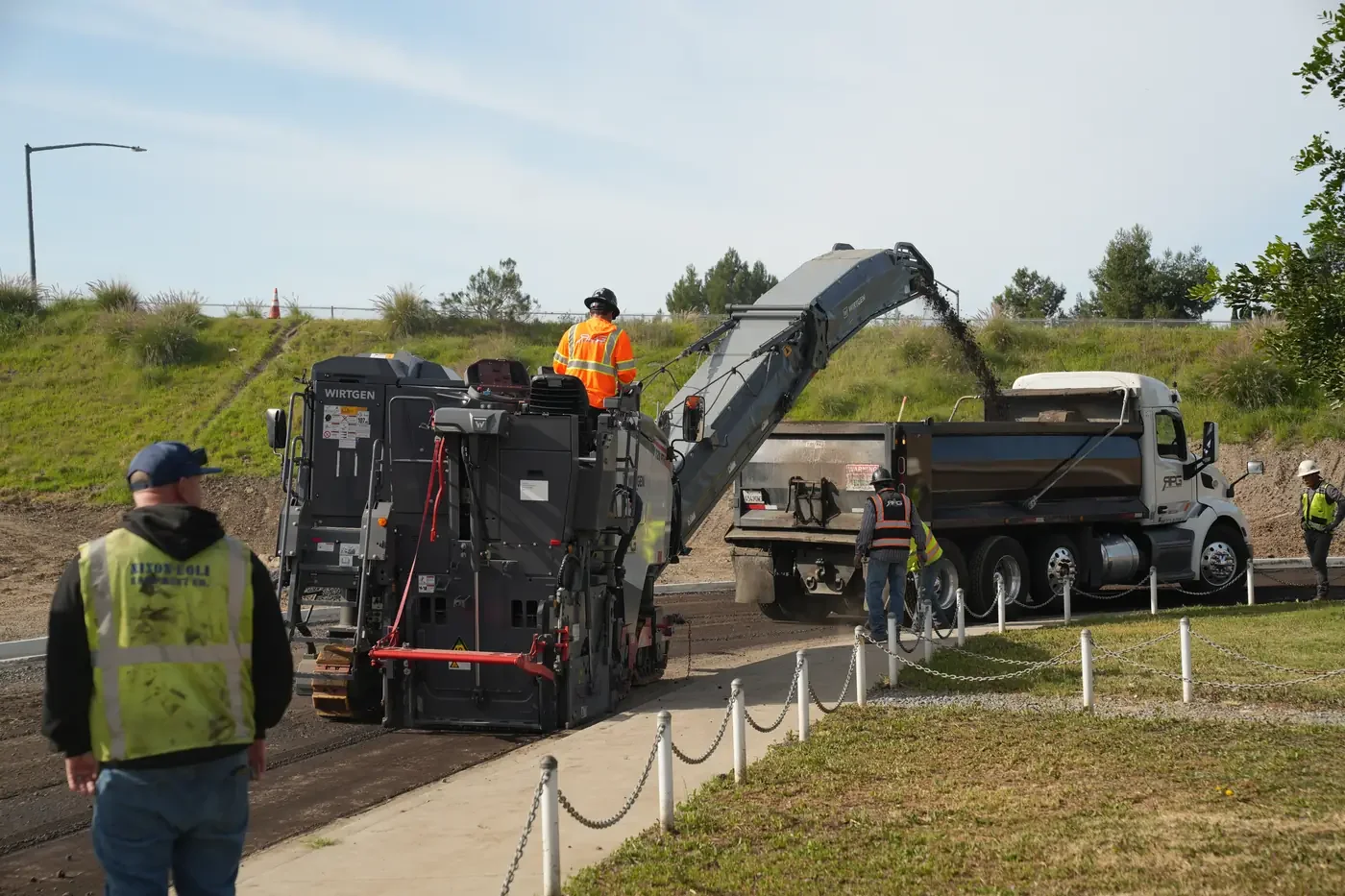 This project included removing old asphalt and installing new asphalt in East County San Diego. The work helped improve surface quality, extend pavement life, and create a safer, more reliable driving area.