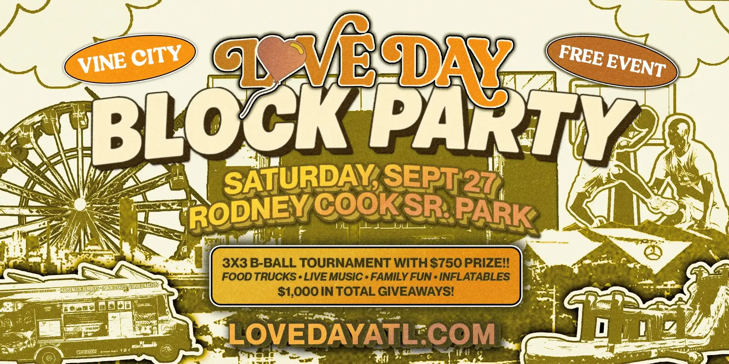 LOVE DAY AT VINE CITY - BLOCK PARTY