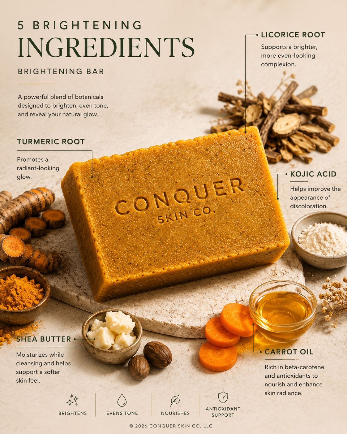 Brightening bar