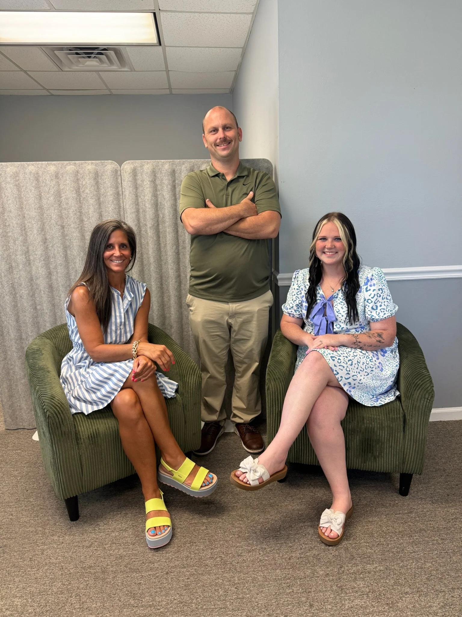 The Emerald Tax & Accounting team meeting in their Brunswick office.