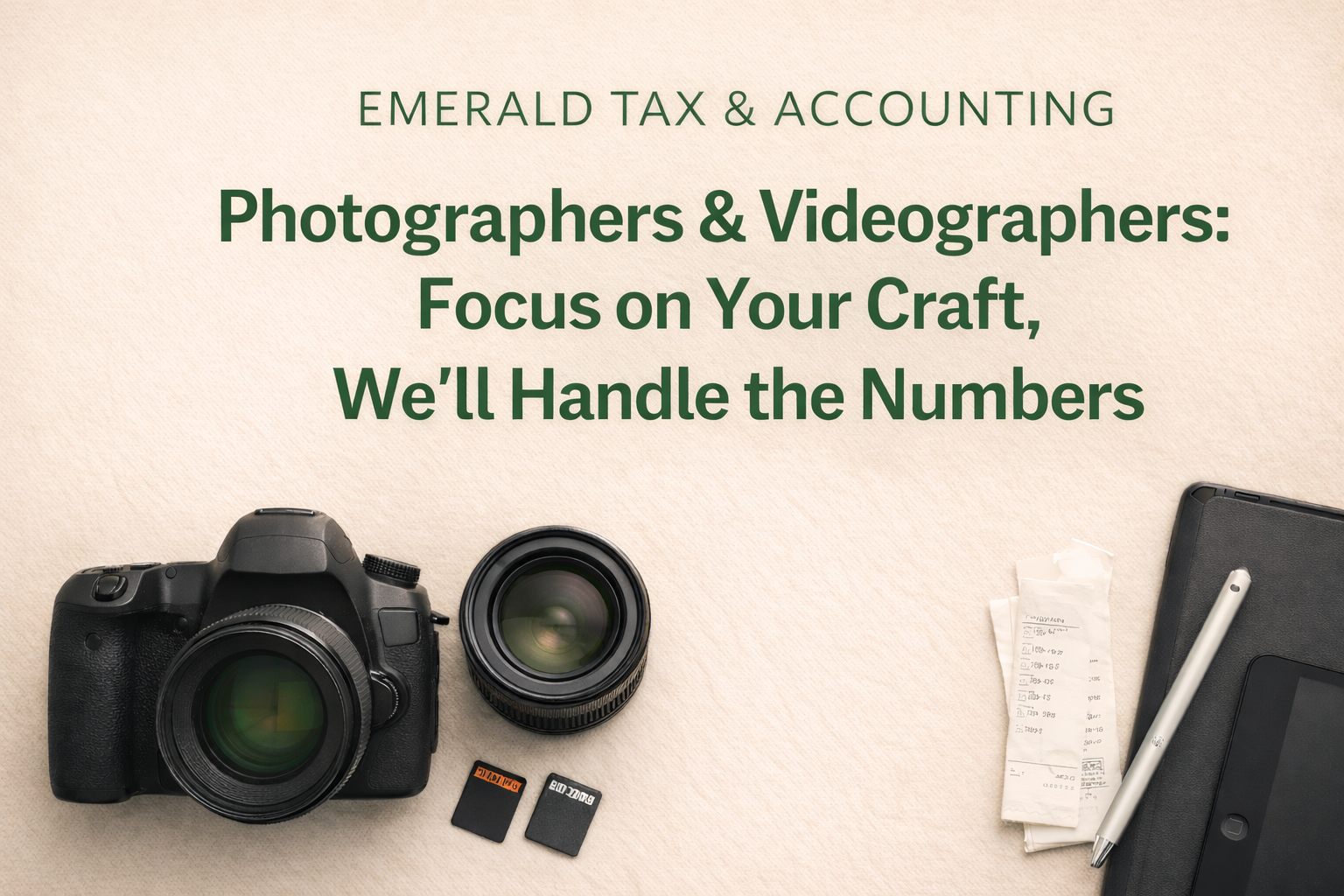 Photographers &amp; Videographers: Focus on Your Craft, We’ll Handle the Numbers