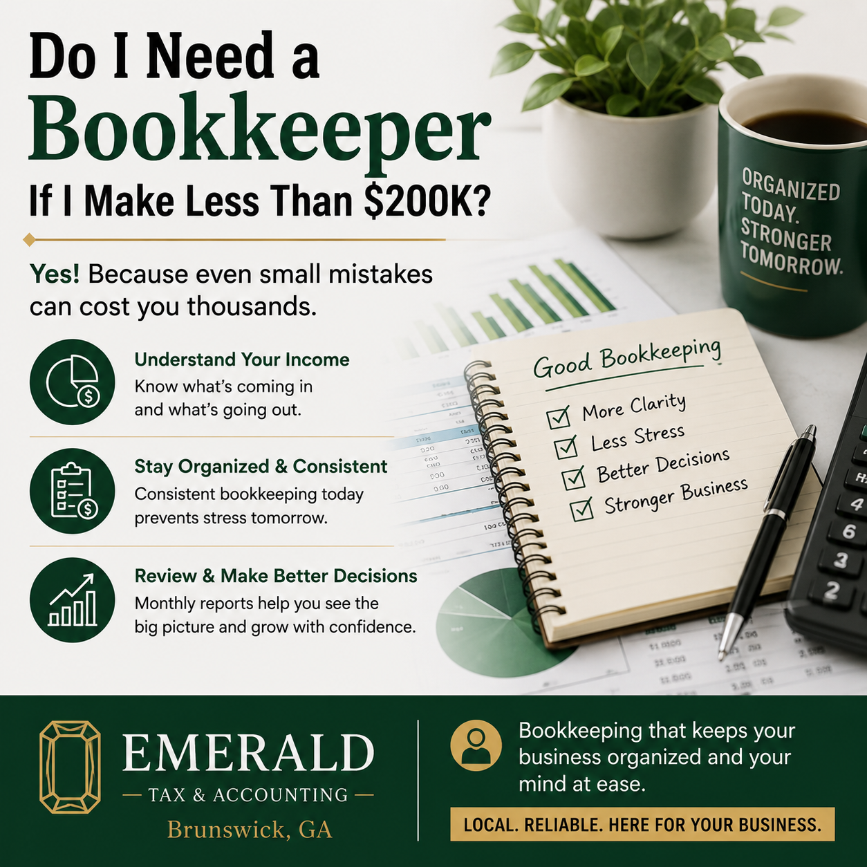 Do I Need a Bookkeeper If I Make Less Than $200K?