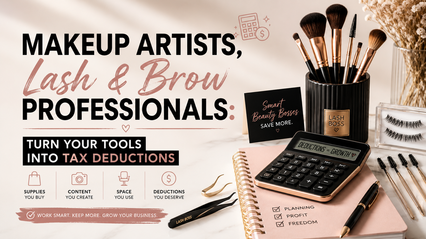 Makeup Artists, Lash &amp; Brow Professionals: Turn Your Tools Into Tax Deductions