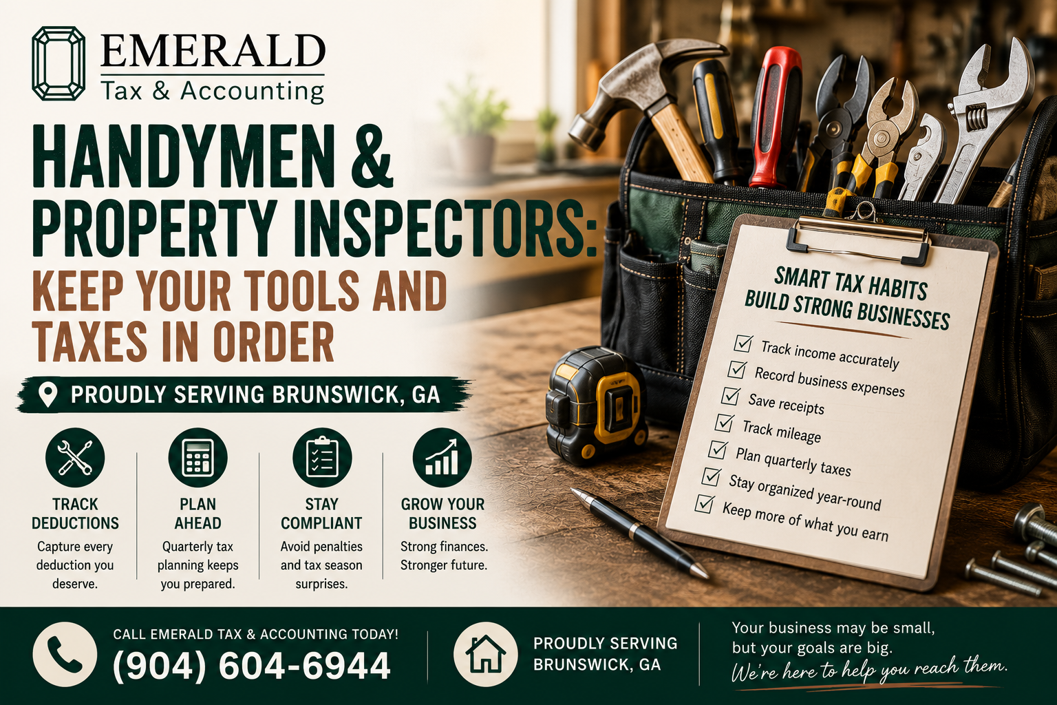 Handymen &amp; Property Inspectors: Keep Your Tools and Taxes in Order