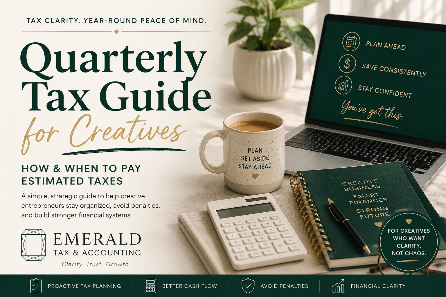 Quarterly Tax Guide for Creatives: How to Stay Organized &amp; Avoid Tax Stress