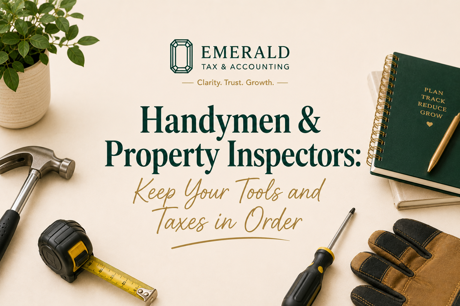 Handymen &amp; Property Inspectors: Keep Your Tools and Taxes in Order
