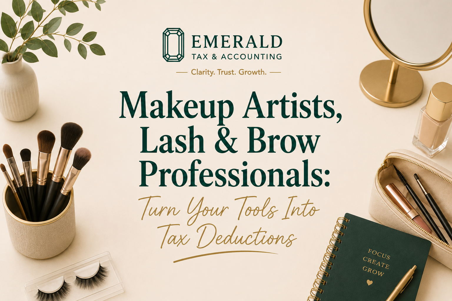 Makeup Artists, Lash &amp; Brow Professionals: Turn Your Tools Into Tax Deductions