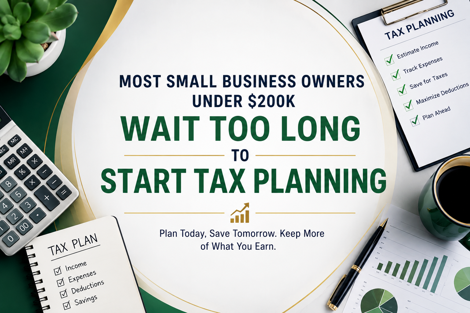 Most Small Business Owners  Wait Too Long to Start Tax Planning