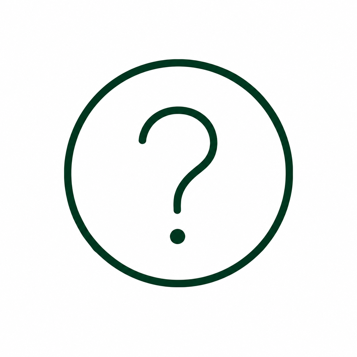 Question mark icon representing confusing financial reports and bookkeeping records that are difficult to understand.