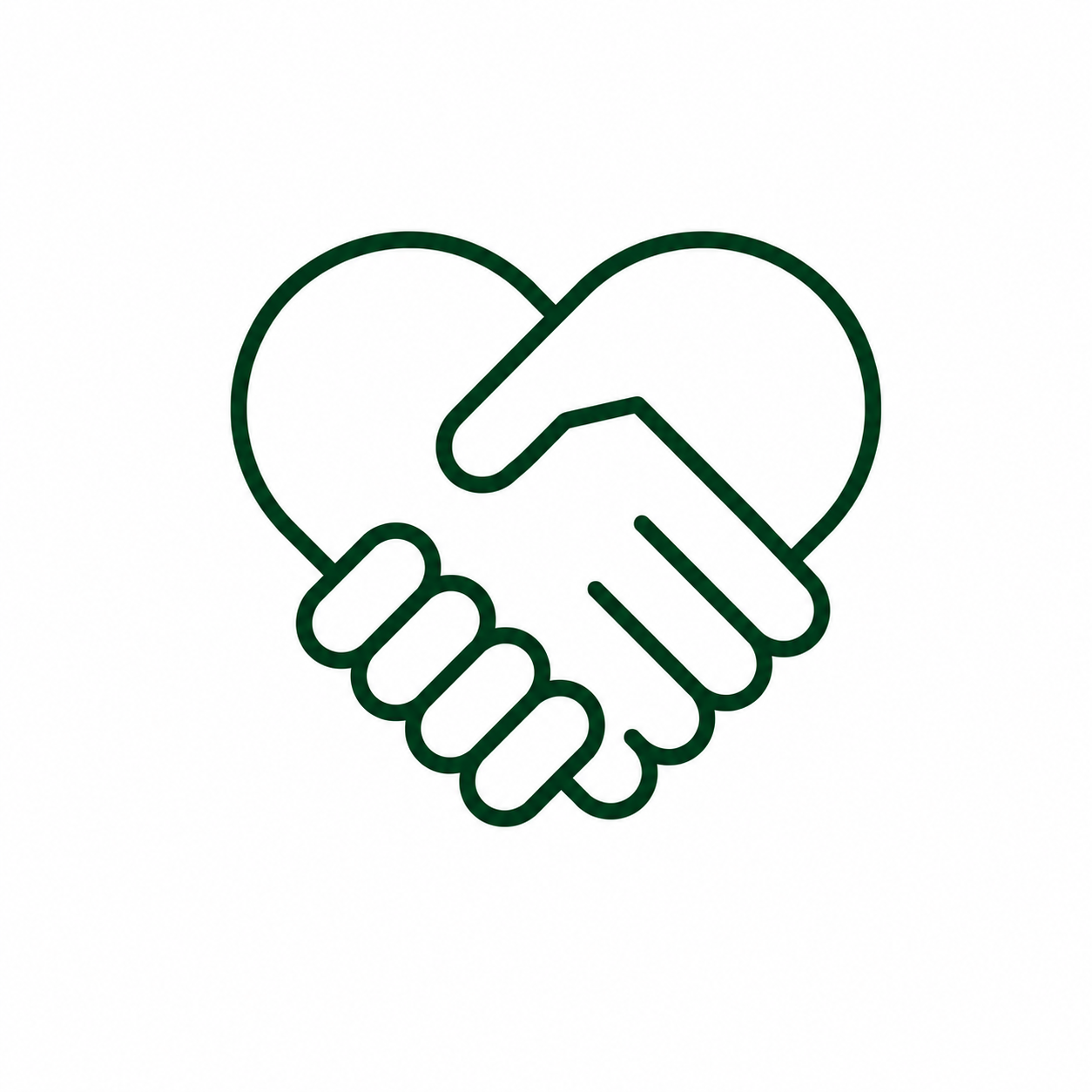 Handshake icon representing trusted client relationships and long-term accounting partnerships at Emerald Tax & Accounting.