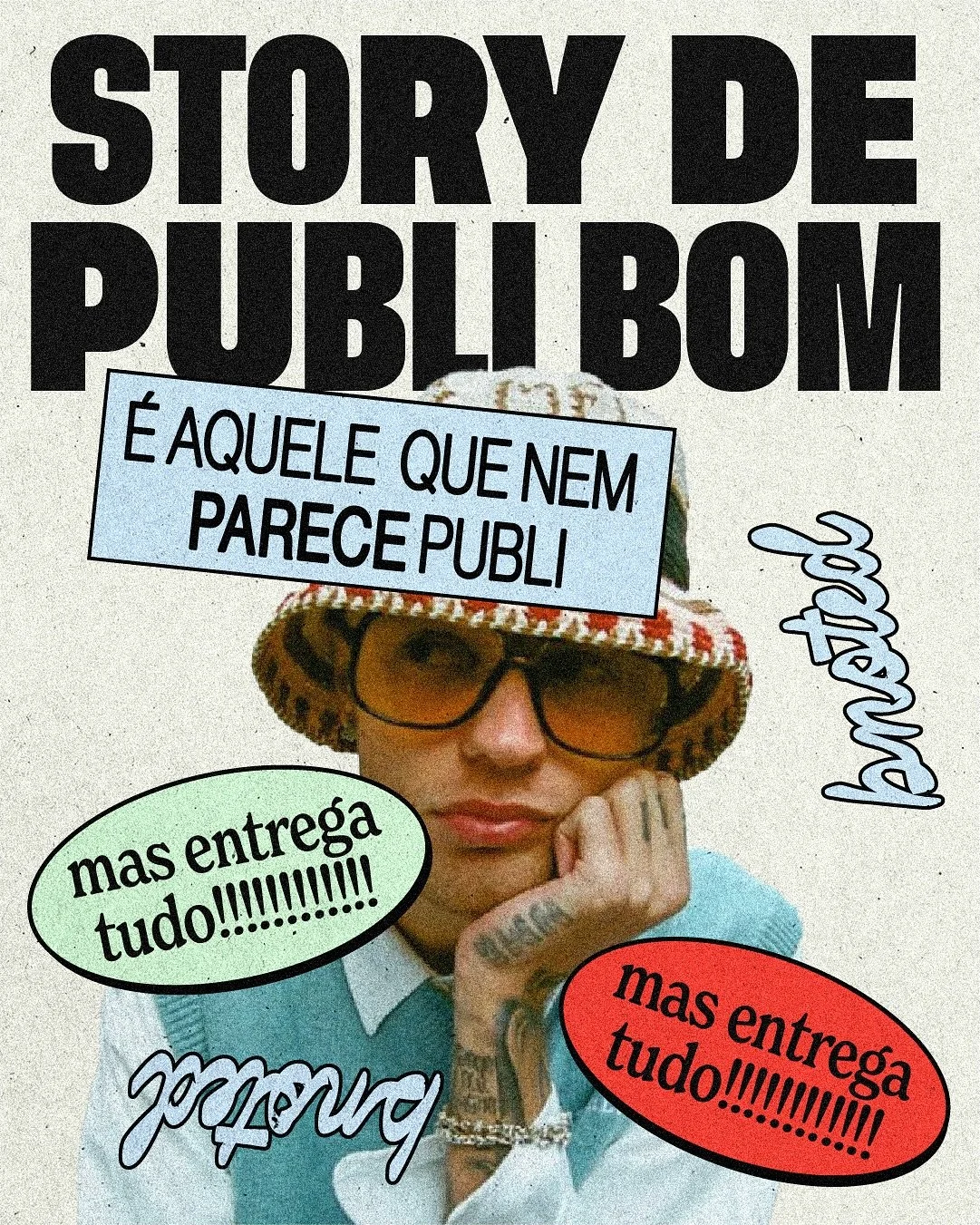 A publi perfeita? Aquela que faz o p&uacute;blico assistir at&eacute; o fim sem nem perceber que &eacute; publi, mas sentir que precisava ver. 

Story bom n&atilde;o interrompe, ele conversa.
N&atilde;o for&ccedil;a, conecta.
N&atilde;o grita, mas en