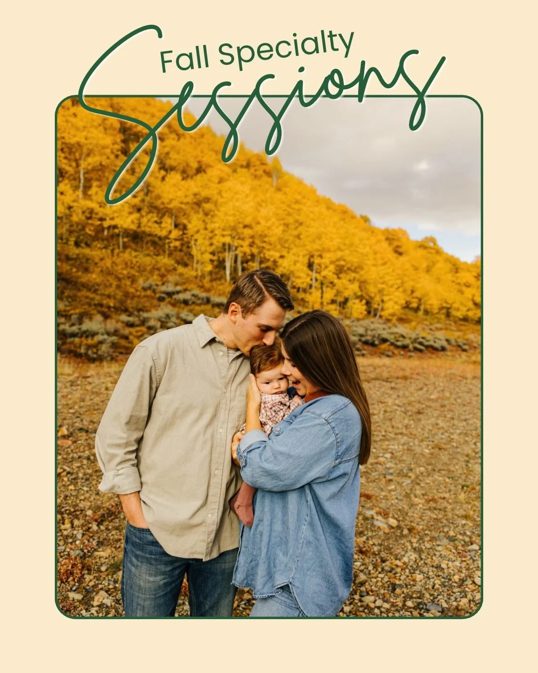 🍂 Fall Specialty Sessions are HERE!🍂 Fall is the perfect time to update your family photos!

$150 | 20-minute session | 30 edited images in one week

Available Dates &amp; Locations:
August 15 - Stewart Falls
September 12 - Big Spring Park
October 