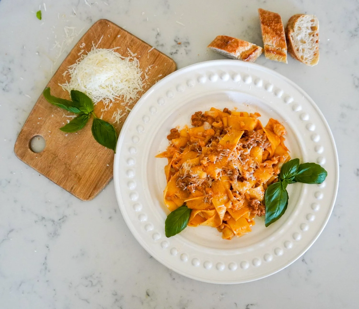 HEARTY, SPICY CAULIFLOWER & TURKEY MEAT PAPPARDELLE