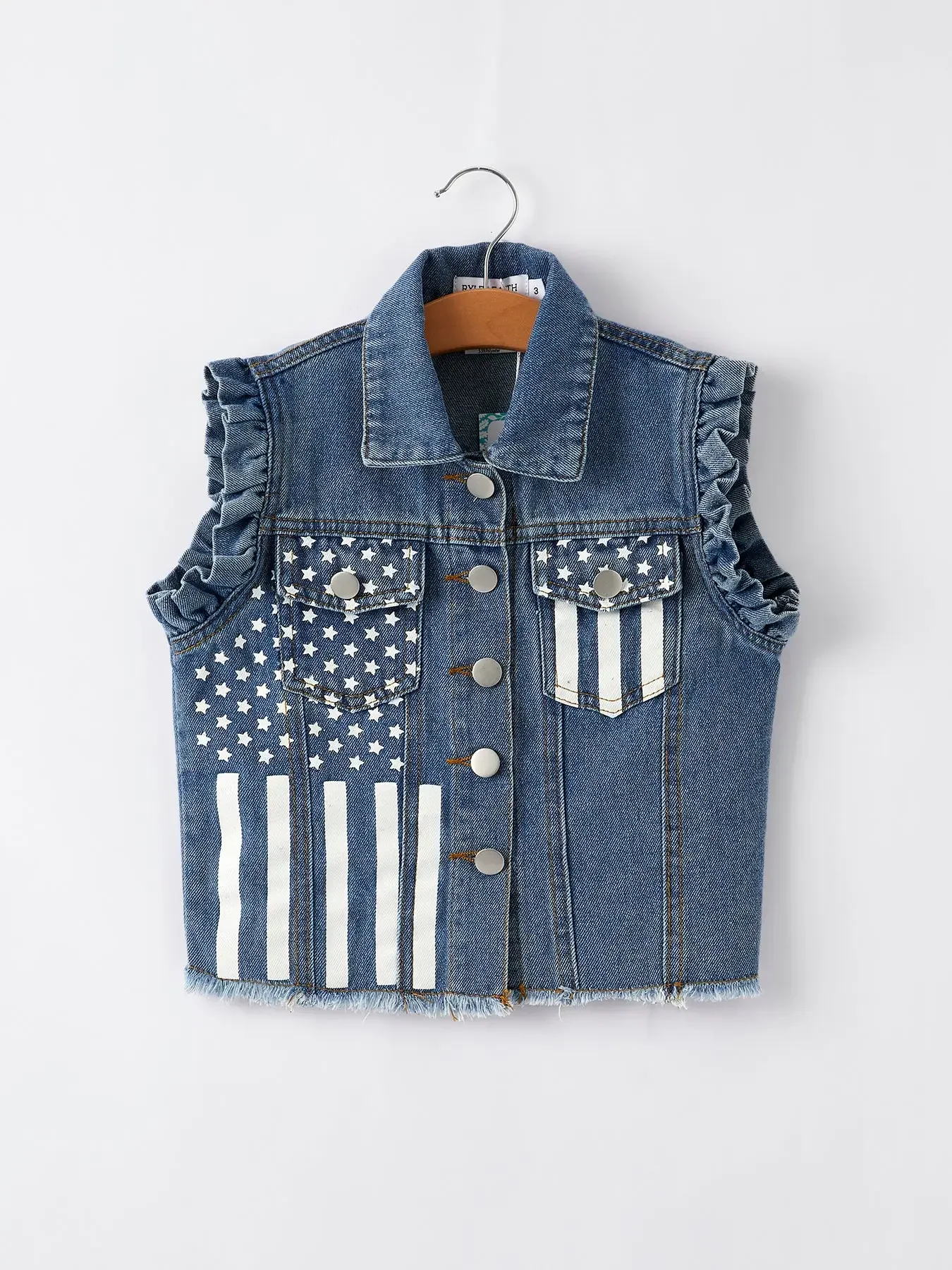 Girls denim vest