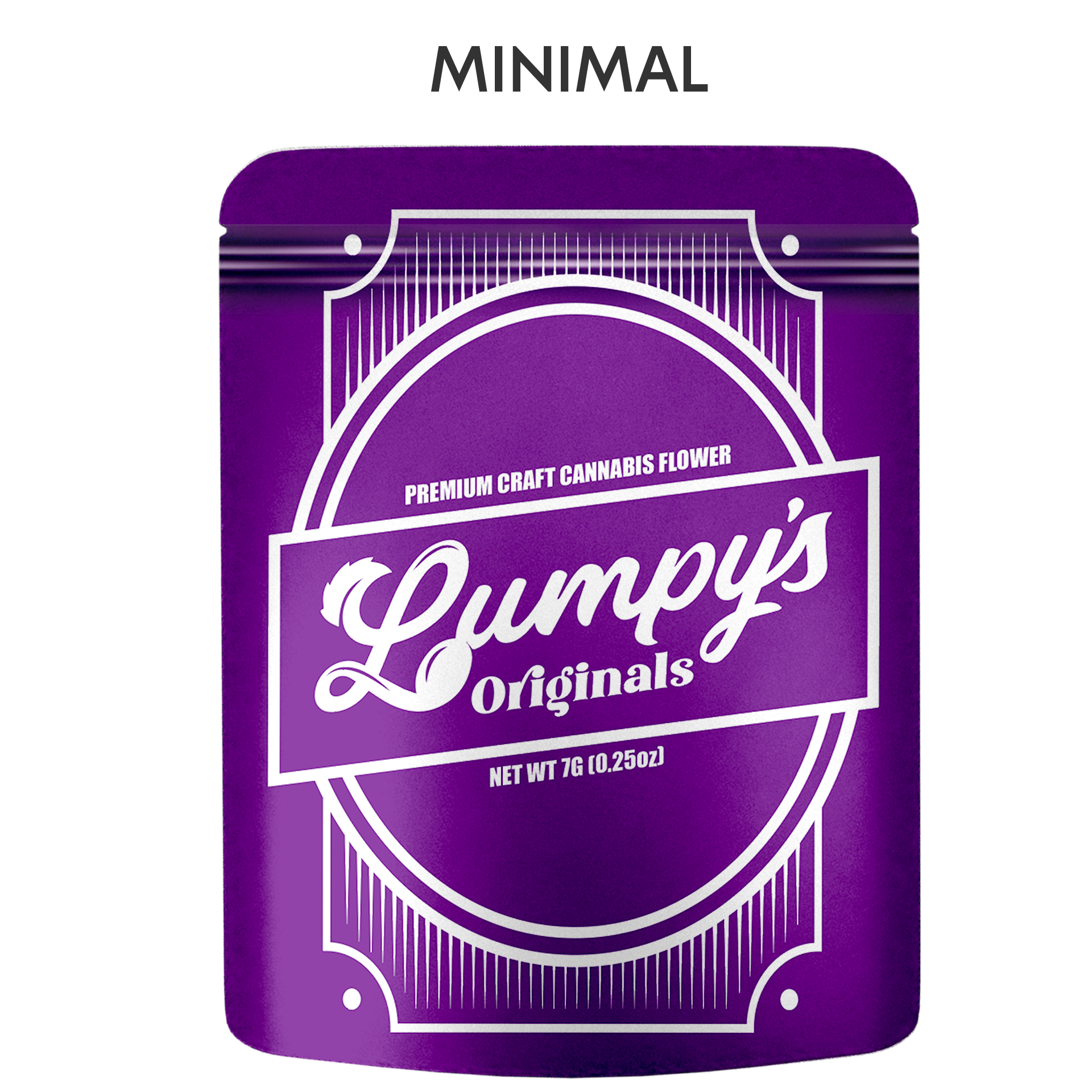 Minimal style packaging design with clean typography and simple branding mockup.