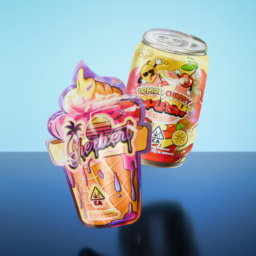 Pre-designed stock packaging bags ready to ship with no minimum order