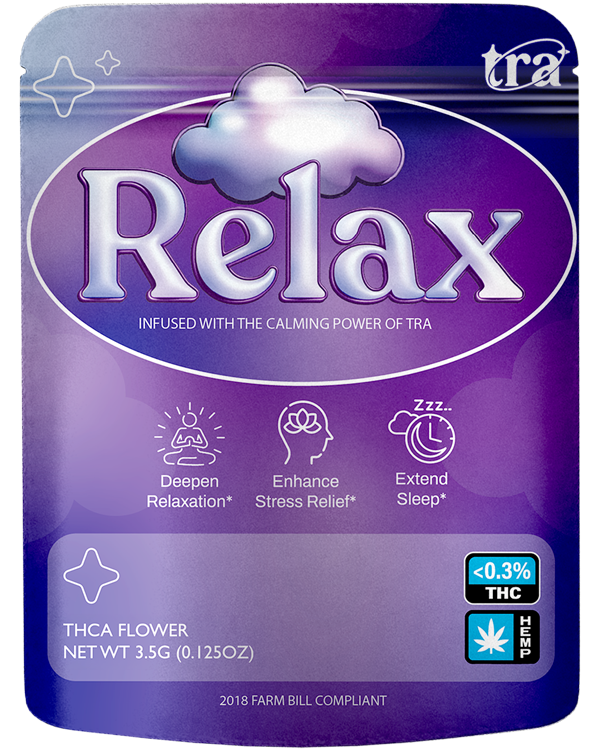 Front view of a purple direct print 8th bag featuring custom packaging design